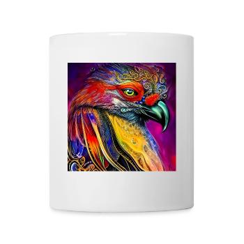 Wonderful colorful crow - Mug - white - Front