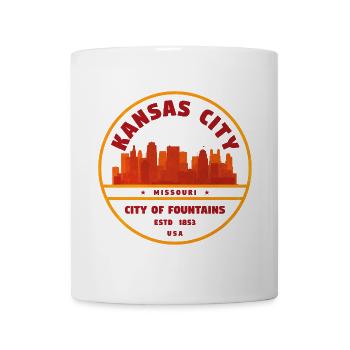 City of Fountains Kansas City Seal - Mug - white - Front