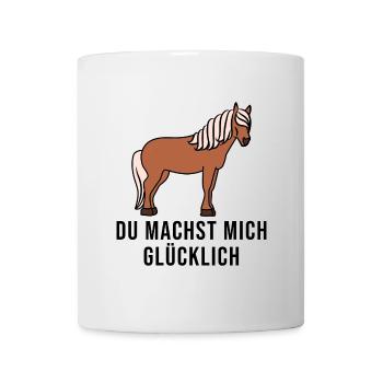 Pferdefan Pferde Islandpferde Reiten Statement - Tasse - Weiß - Vorne