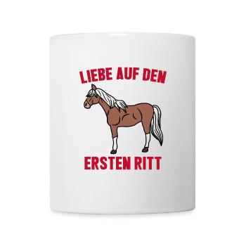 Islandpferde Pferdenarr Cool Statement Pferde - Tasse - Weiß - Vorne