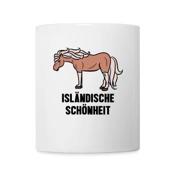 Chevaux Chevaux islandais Déclaration Cheval Fou - Mug blanc - blanc - Devant