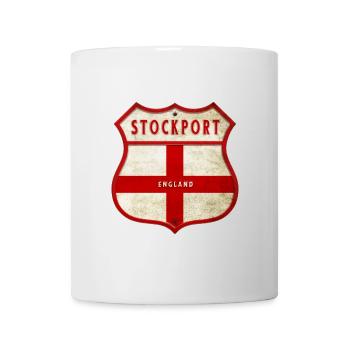 Stockport England Wappen - Tasse - Weiß - Vorne