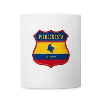 Design des armoiries de Piedecuesta Colombia - Mug blanc - blanc - Devant