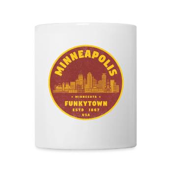 Minneapolis Funkytown City Logo - Mug - white - Front