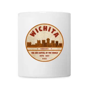 Wichita Air Capital Retro Emblem - Mug - white - Front