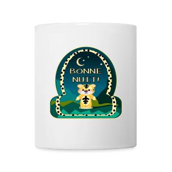 BONNE NUIT - TIGRE - DORMIR - Mug blanc - blanc - Devant