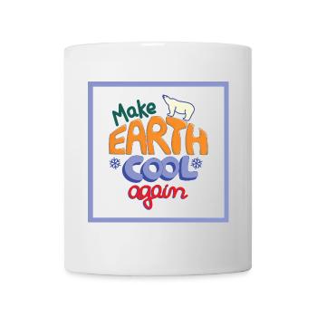 Make Earth Cool Again! weiss - Tasse - Weiß - Vorne