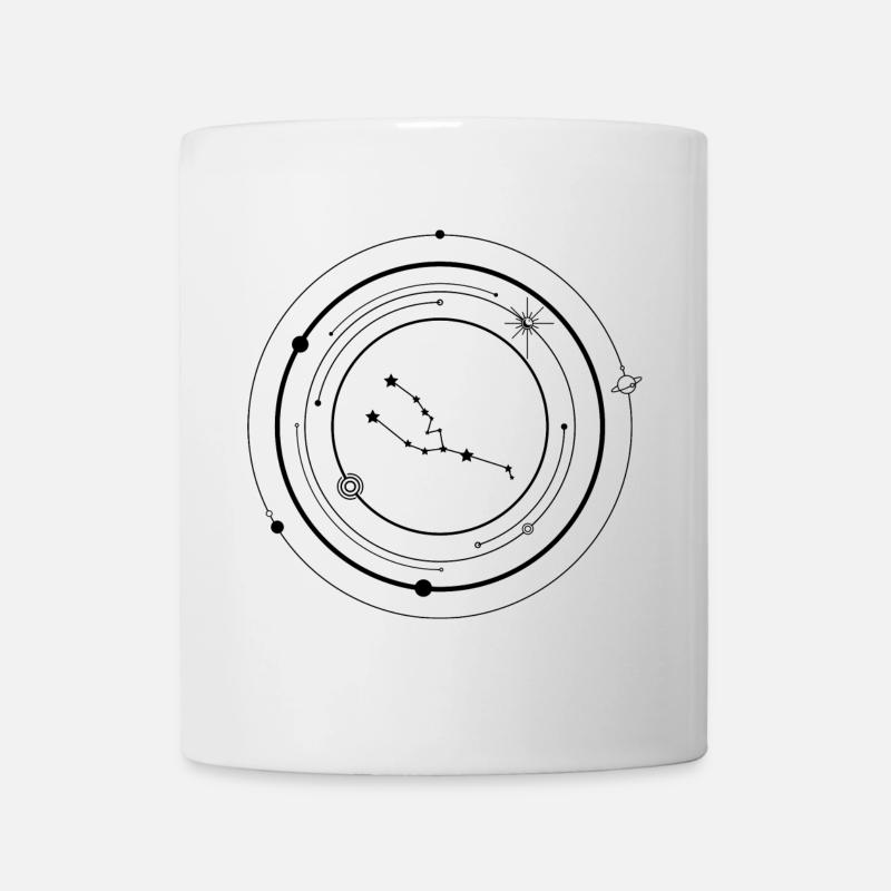 Mitternachts-Tinten-Starburst - Tasse - Weiß