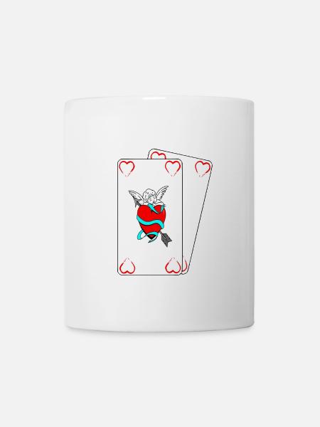 Amor-Karten - Tasse - Weiß