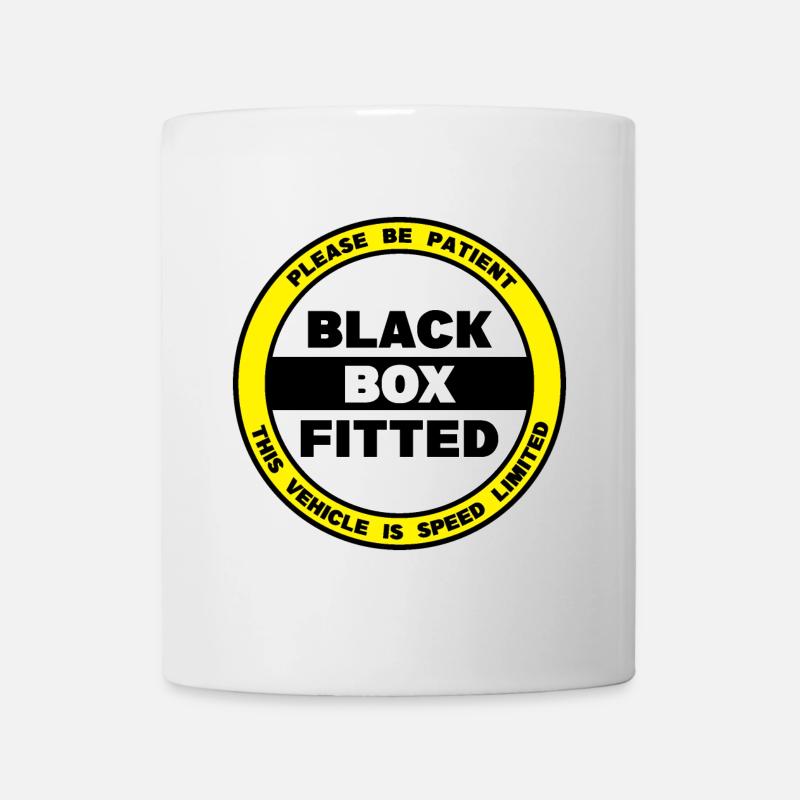 S’il vous plaît soyez patient - Boîte noire équipée - Mug blanc - blanc