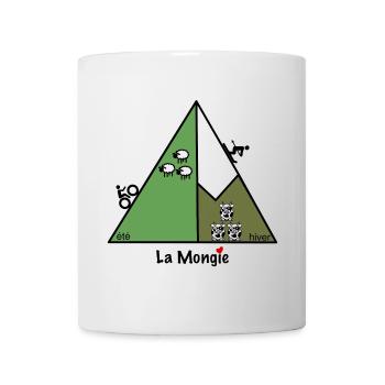 Été hiver à La Mongie - Mug blanc - blanc - Devant