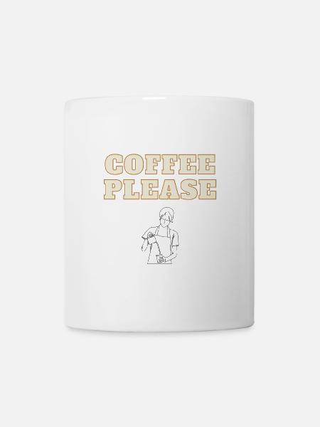COFFEE PLEASE - Tasse - Weiß