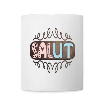 SALUT - FRANZÖSISCHE BEGRÜßUNGSFORMEL - FRANKREICH - Tasse - Weiß - Vorne