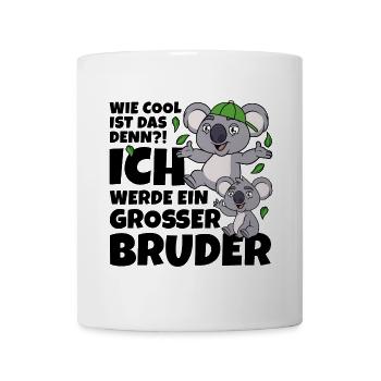 Großer Bruder Koala Koalabär Bär coole Geschwister - Tasse - Weiß - Vorne