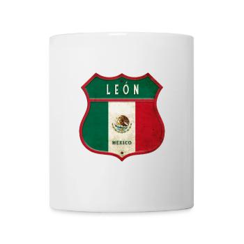 Leon Mexico coat of arms design - Mug - white - Front