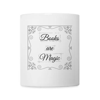 Les livres sont magiques - Mug blanc - blanc - Devant