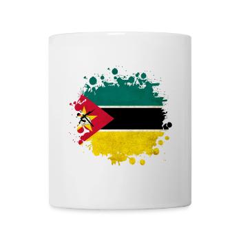 Mozambique blob flag design - Mug - white - Front