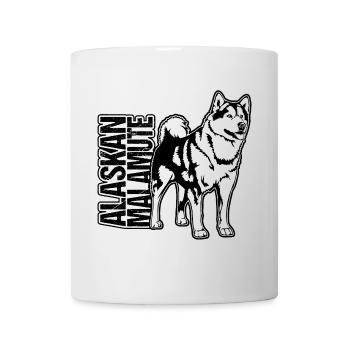 ALASKAN MALAMUTE Portrait Wilsign’s Sled Dog - Mug blanc - blanc - Devant