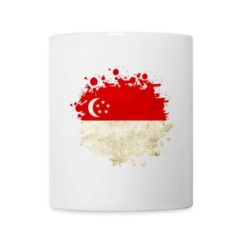 Singapore flag design - Mug - white - Front