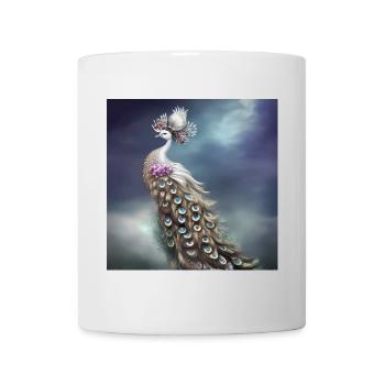 Wonderful elegant peacock - Mug - white - Front