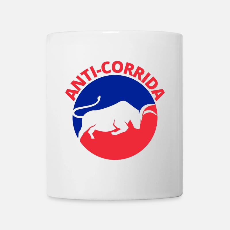 Stierkampf, Anti-Stierkampf - Tasse - Weiß