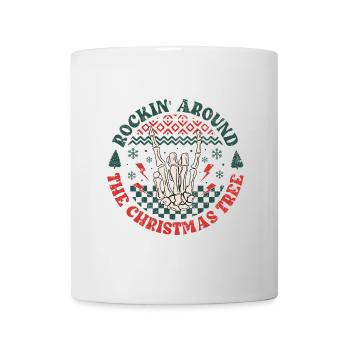 French Fries Fork Ugly Christmas Heavy Metal XMAS Rocker - Mug - white - Front