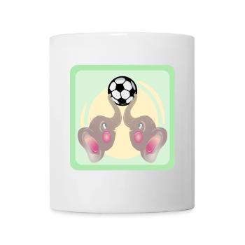Children Football - Elephants COUPLE - Football Game - Mug - white - Front