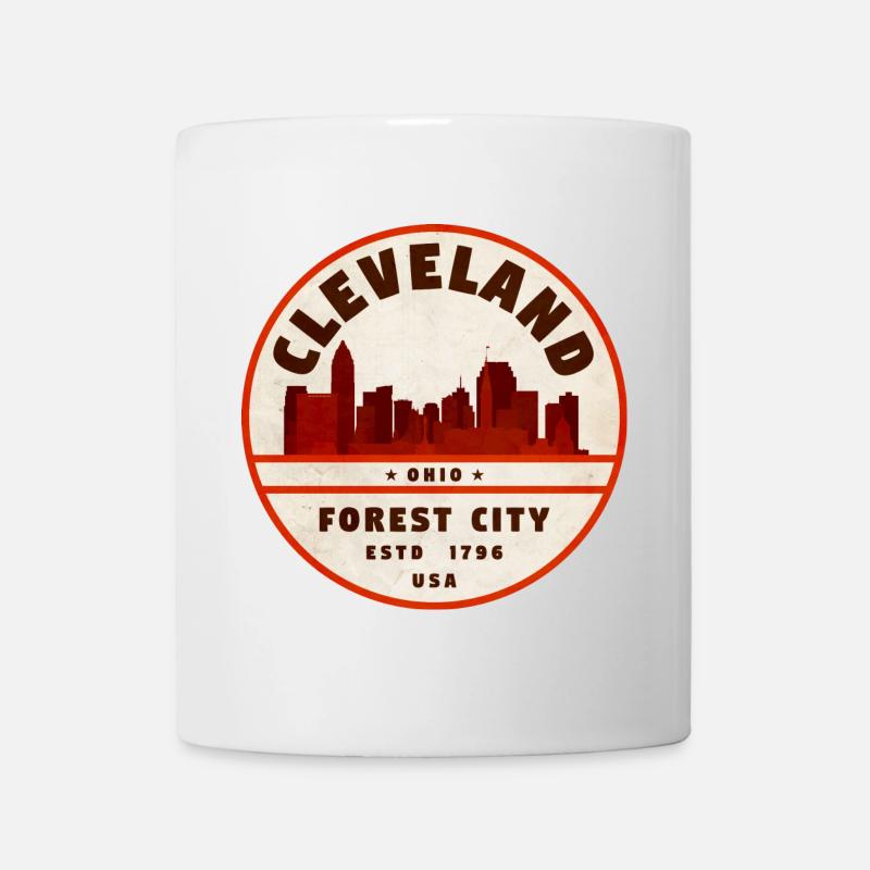 Cleveland Forest City Emblem - Tasse - Weiß