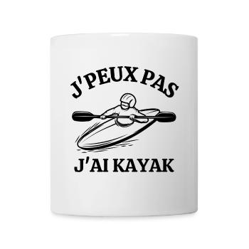 kayak, canoë kayak, rafting, paddle - Mug blanc - blanc - Devant