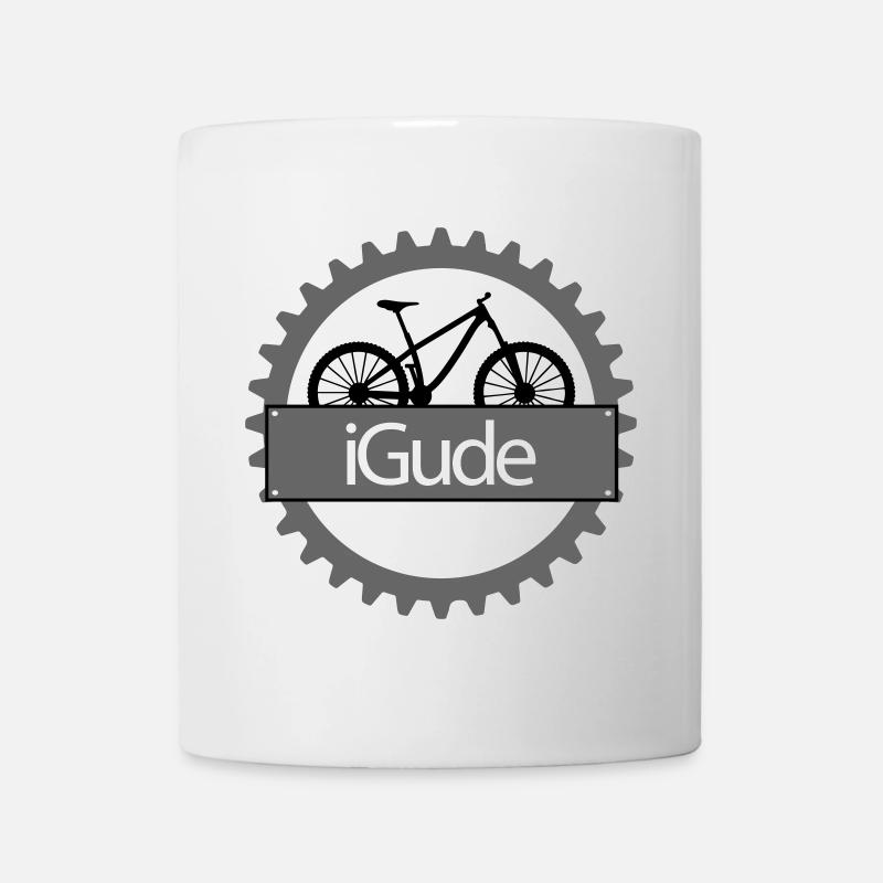 iGude Zahnrad MTB - Tasse - Weiß