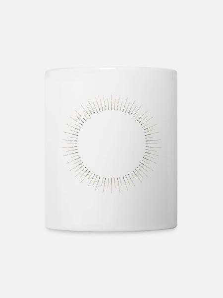 Golden Sun Ring Ray Frame - Mug - white