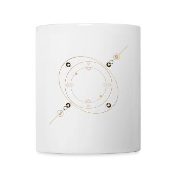Bijoux en forme d’étoile d’or - Mug blanc - blanc - Devant