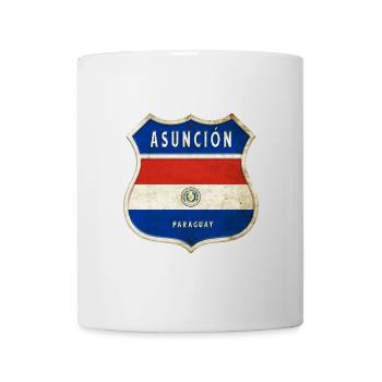 Design du drapeau des armoiries d'Asuncion - Mug blanc - blanc - Devant