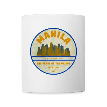 Manila Skyline – Perle des Orients - Tasse - Weiß - Vorne