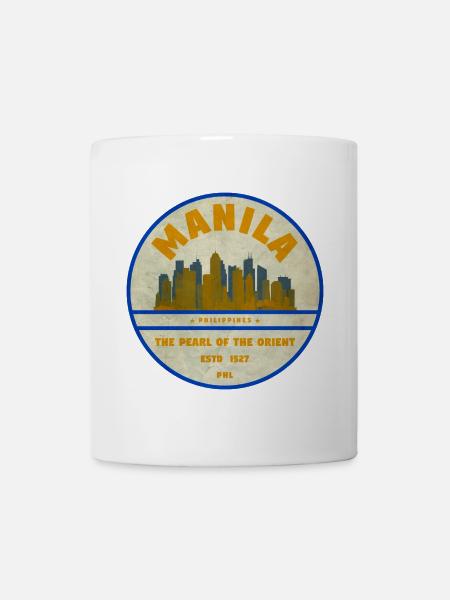 Manila Skyline – Perle des Orients - Tasse - Weiß