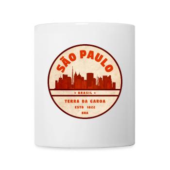 São Paulo Skyline 1822 - Tasse - Weiß - Vorne