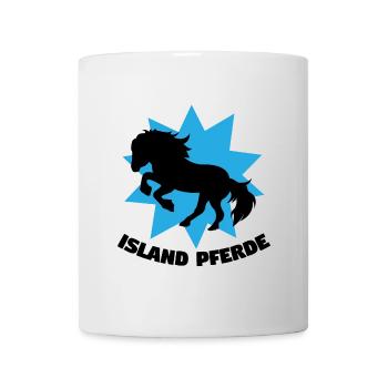 Reiten Islandpferde Haflinger Statement Pferde - Tasse - Weiß - Vorne