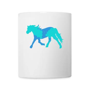 Cool Pferde Islandpferde Pferdeliebe Ross - Tasse - Weiß - Vorne