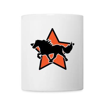 Hengst Galopp Islandpferde Cool Pferdenarr - Tasse - Weiß - Vorne