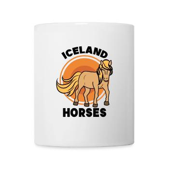 Islandpferde Pferdenarr Statement Araber Trab - Tasse - Weiß - Vorne
