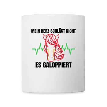 Cool Islandpferde Statement Pferdefan Gallop - Tasse - Weiß - Vorne