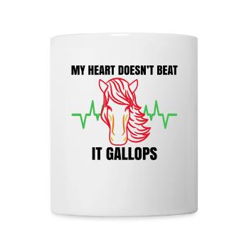 Étalon Cool Chevaux islandais Cheval Déclaration d’amour - Mug blanc - blanc - Devant