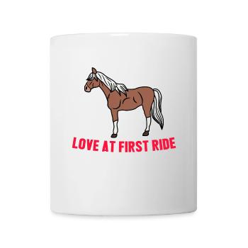 Cheval islandais cool Déclaration Amour de cheval - Mug blanc - blanc - Devant