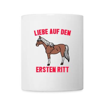 Cool Pferde Reiten Statement Islandpferde Ross - Tasse - Weiß - Vorne