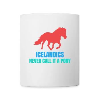 Islandpferde Pony Statement Isländer Pferdenarr - Tasse - Weiß - Vorne