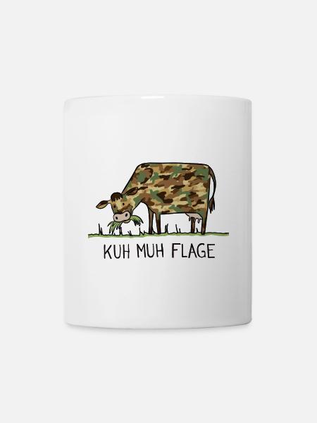 Kuh Muh Flage - Tasse - Weiß