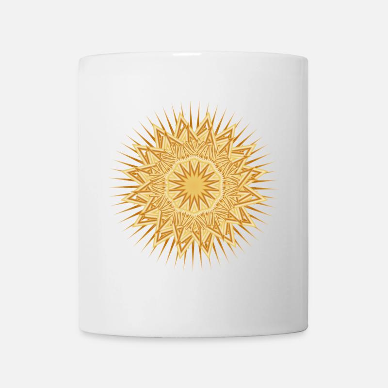 étoile qui brille de façon festive pour Noël - Mug blanc - blanc