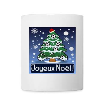 Sapin de Noël Football Festif - Mug blanc - blanc - Devant