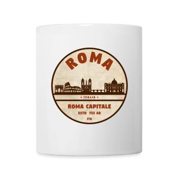 Roman Capital Roma Silhouette - Mug - white - Front