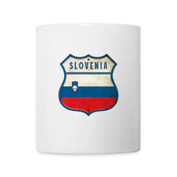 Slowenien Flaggen Wappen Design - Tasse - Weiß - Vorne